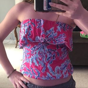 Lilly Pulitzer Strapless Top